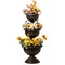 Outdoor Garden Triple Stacked Flower Bowl Urn Tier Planter Decoration, Bronze
